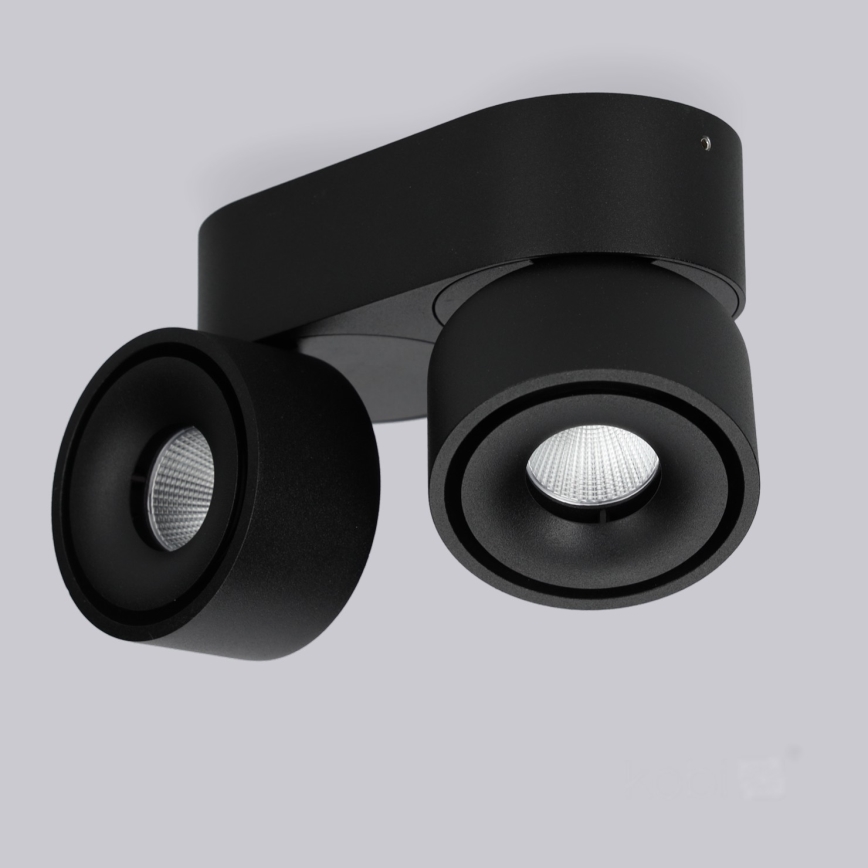 Dimbare LED Spot LAHTI MINI 2xLED/9W/230V 3000K CRI 90 zwart
