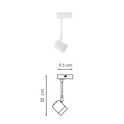 Dimbare LED Spot MANU 1xGU10/5,8W/230V wit