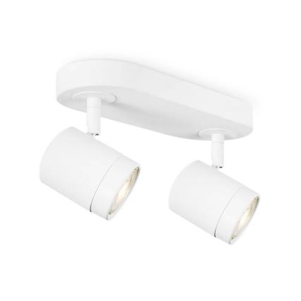 Dimbare LED Spot MANU 2xGU10/5,8W/230V wit