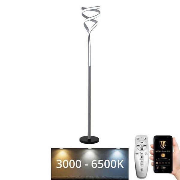 Dimbare LED Staande lamp LED/50W/230V 3000-6500K antraciet + afstandsbediening