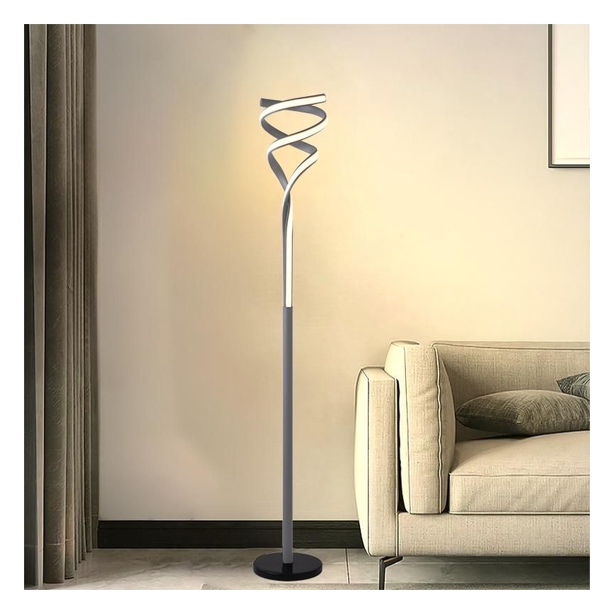 Dimbare LED Staande lamp LED/50W/230V 3000-6500K grijs + afstandsbediening