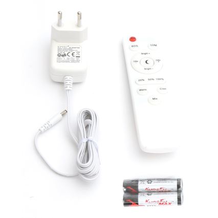 Dimbare LED Staande lamp LED/9W/230V 3000-6500K wit + afstandsbediening