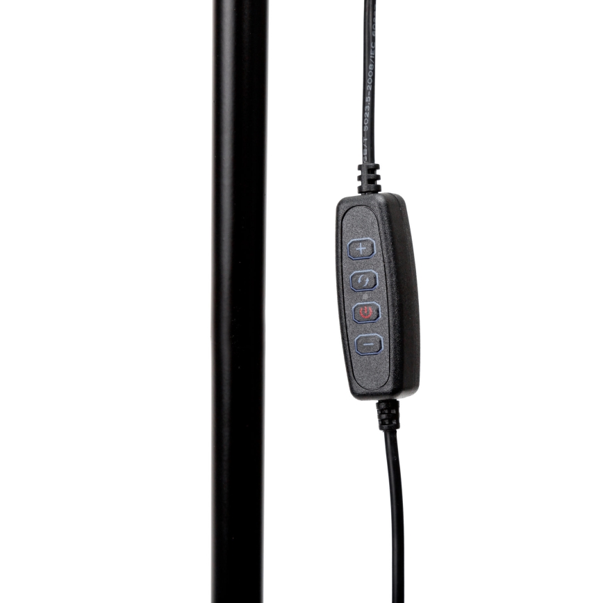 Dimbare LED Staande lamp SIGNUS LED/10W/230V 3000/4500/6500K zwart