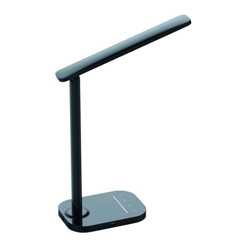 Dimbare LED Tafel Lamp met Touch Aansturing en USB Verbinding KIARA LED/7W/230V zwart