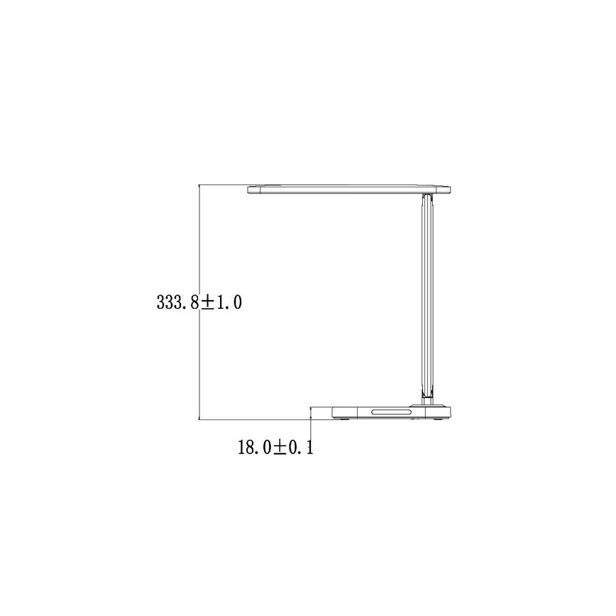 Dimbare LED Tafel Lamp met Touch Aansturing en USB Verbinding KIARA LED/7W/230V zwart