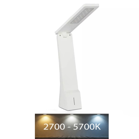 Dimbare LED Tafel Lamp USB LED/4W/5V 1200 mAh 3000K/4000K/5000K wit/goud