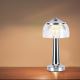 LED Dimbare oplaadbare touch tafellamp LED/1W/5V 3000-6000K 1800 mAh chroom
