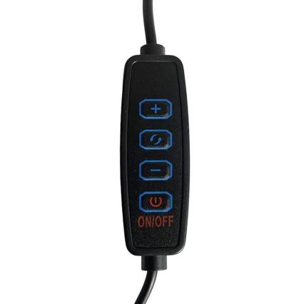 Dimbare LED tafellamp LED/28W/230V 3000/4000/6500K glanzend chroom