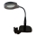 Dimbare LED tafellamp met bifocale loep LED/6W/230V 6000-7000K zwart
