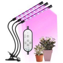 Dimbare LED Tafellamp met clip voor het kweken van planten LED/12W/5V