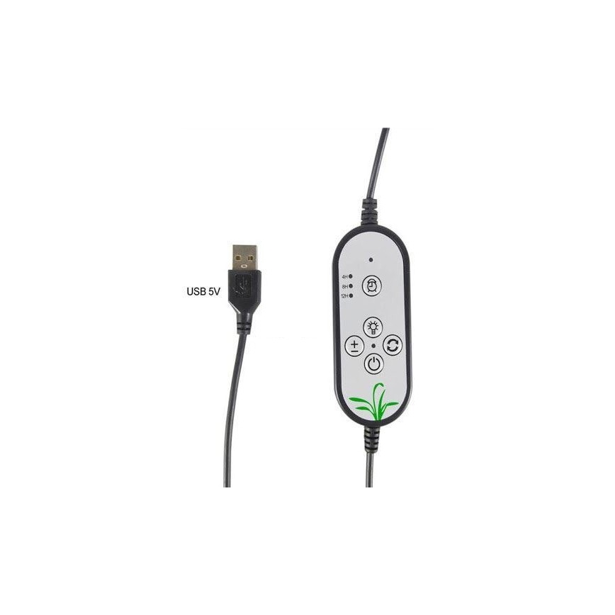 Dimbare LED Tafellamp met clip voor het kweken van planten LED/12W/5V