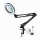 Dimbare LED tafellamp met een vergrootglas ​ LED/22W/5V 4000-6000K zwart