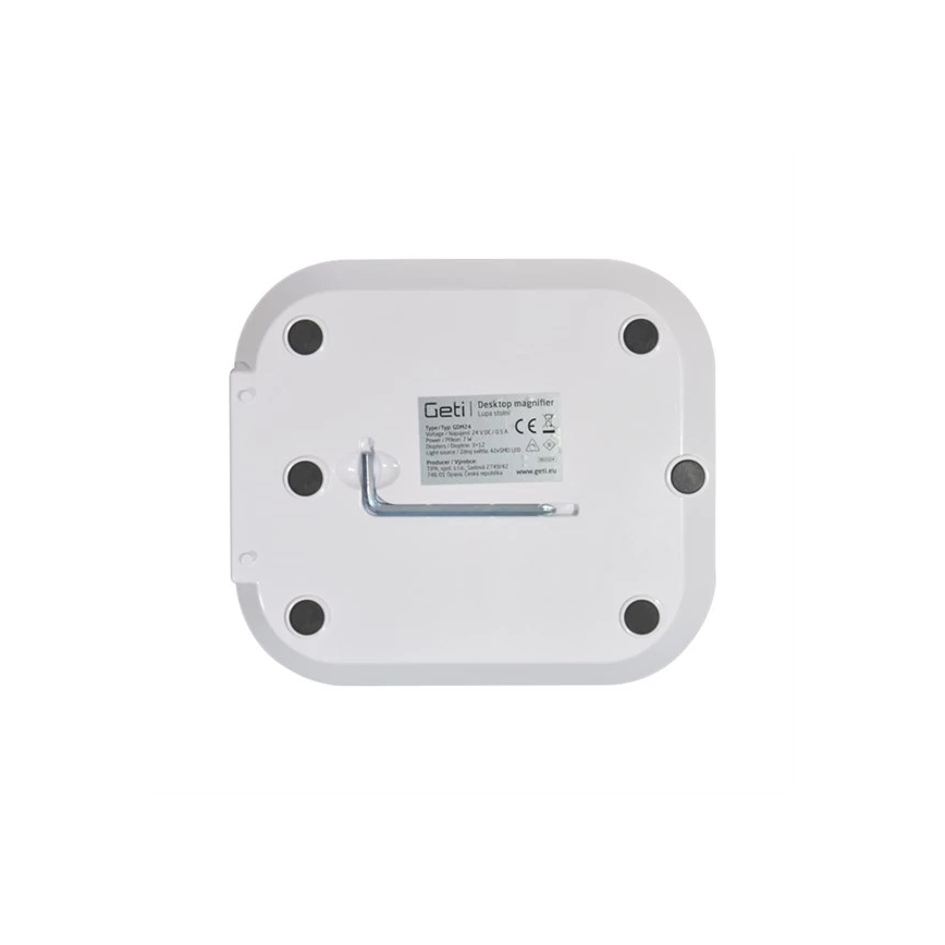 Dimbare LED-tafellamp met loep LED/7W/230V 6500K wit