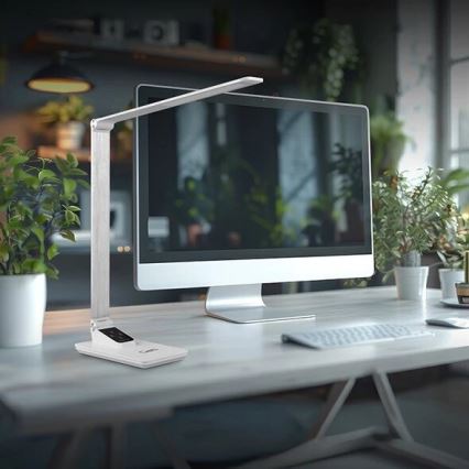 Dimbare LED tafellamp met USB LED/7W/230V 3000K/4000K/5500K wit