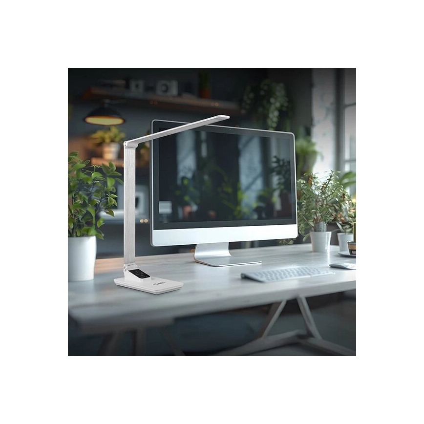Dimbare LED tafellamp met USB LED/7W/230V 3000K/4000K/5500K wit