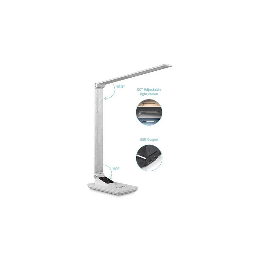 Dimbare LED tafellamp met USB LED/7W/230V 3000K/4000K/5500K wit