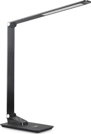 Dimbare LED tafellamp met USB LED/7W/230V 3000K/4000K/5500K zwart
