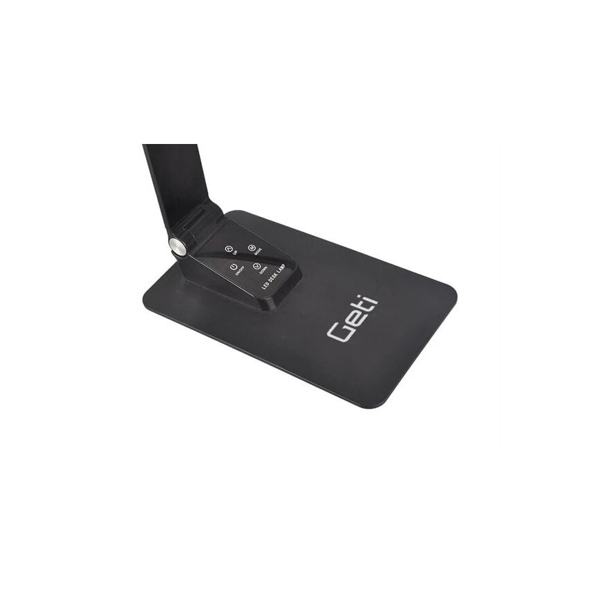 Dimbare LED tafellamp met USB LED/7W/230V 3000K/4000K/5500K zwart