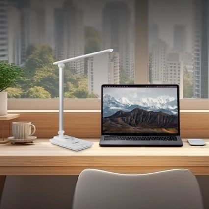 Dimbare LED tafellamp met USB LED/9W/230V 3000K/4000K/5500K wit