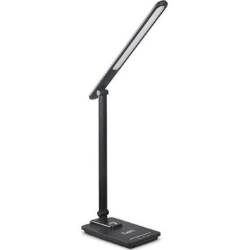 Dimbare LED tafellamp met USB LED/9W/230V 3000K/4000K/5500K zwart