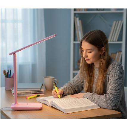 Dimbare LED-tafellamp NOBLITE N LED/7W/230V 3000/4000/6500K roze
