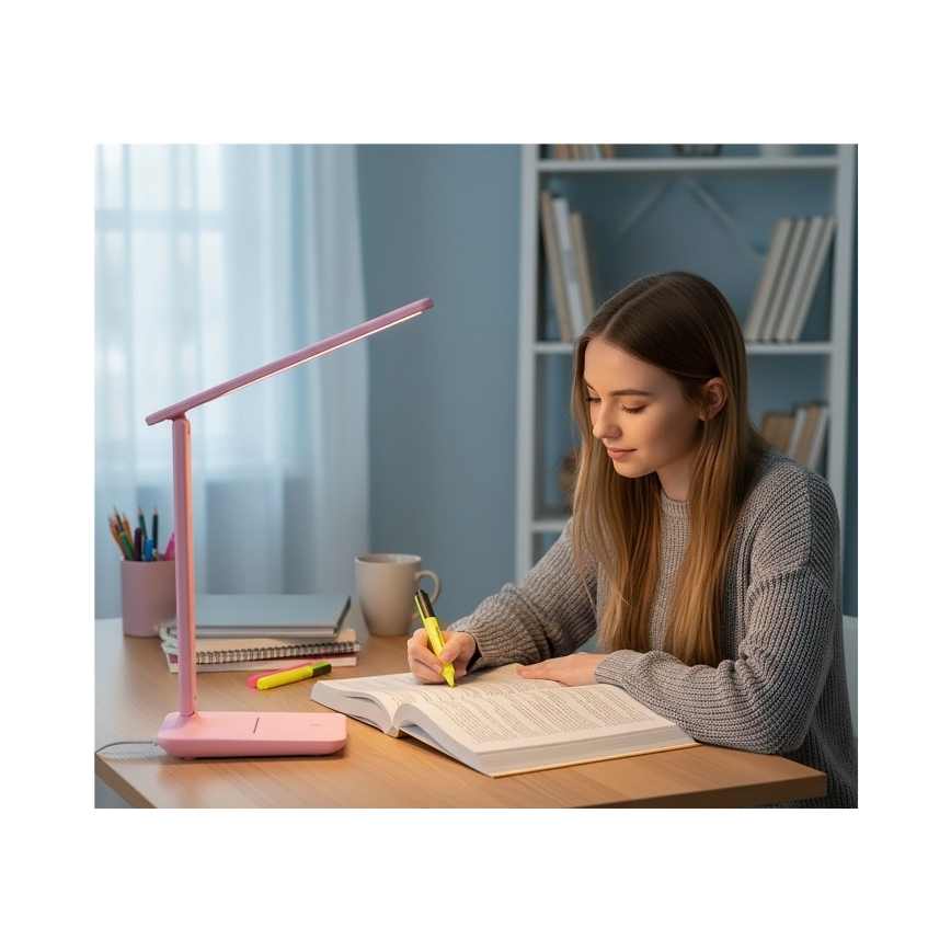 Dimbare LED-tafellamp NOBLITE N LED/7W/230V 3000/4000/6500K roze