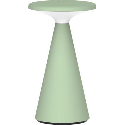 LED Dimbaar aanraken buitenshuis tafellamp PAROS LED/1,8W/5V USB 1800 mAh IP44 groen