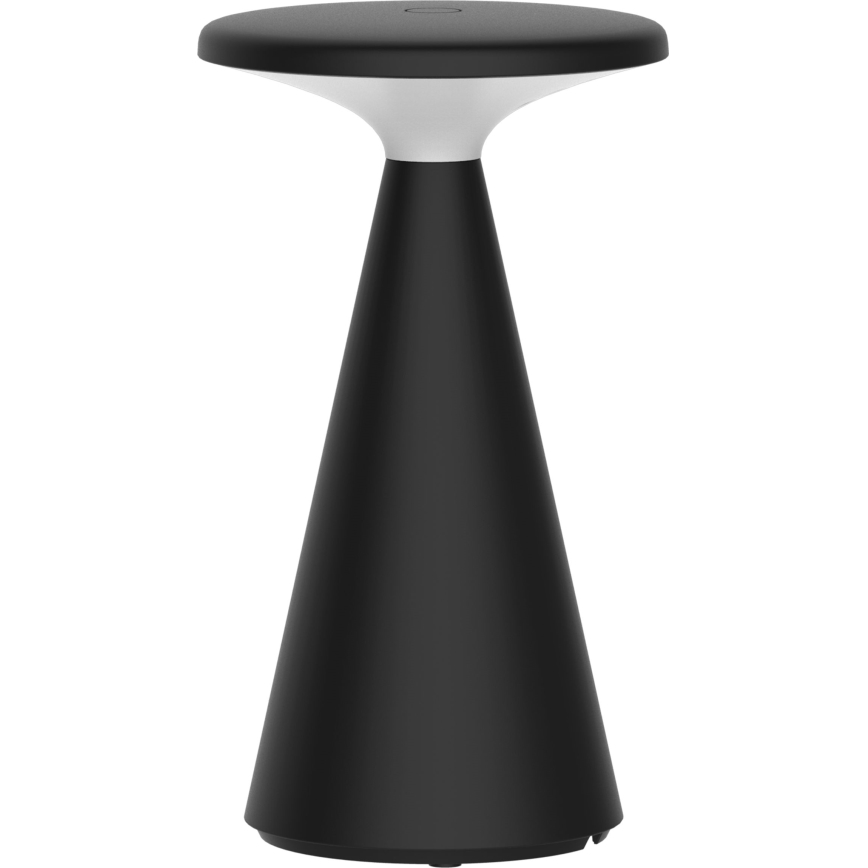 LED Dimbaar aanraken buitenshuis tafellamp PAROS LED/1,8W/5V USB 1800 mAh IP44 zwart