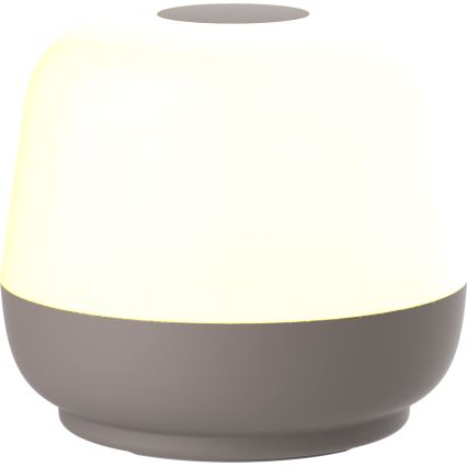 LED Dimbaar aanraken buitenshuis tafellamp SAMBA LED/1,2W/5V USB 1200 mAh IP44 grijs