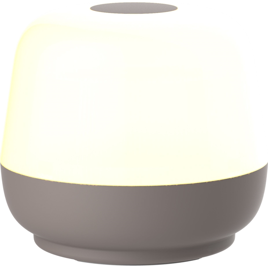 LED Dimbaar aanraken buitenshuis tafellamp SAMBA LED/1,2W/5V USB 1200 mAh IP44 grijs