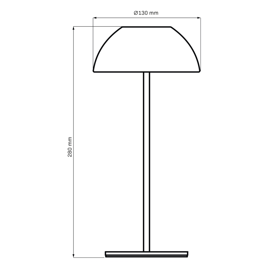 LED Dimbaar aanraken buitenshuis tafellamp TANZANIA LED/1,8W/5V USB 1800 mAh IP44 roze