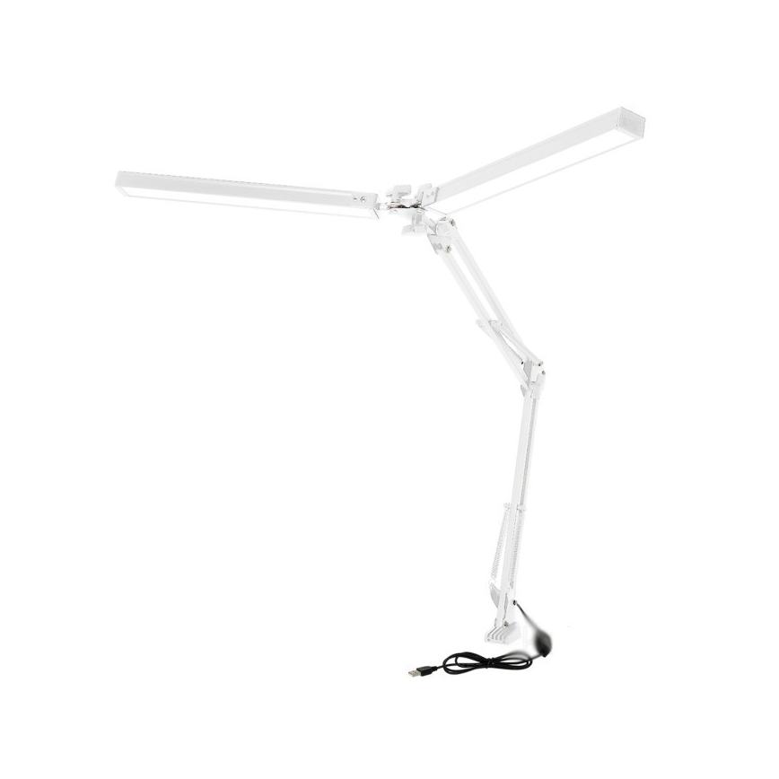Dimbare LED tafellamp TENUIX DUO 2xLED/14W/230V 3000-6000K wit