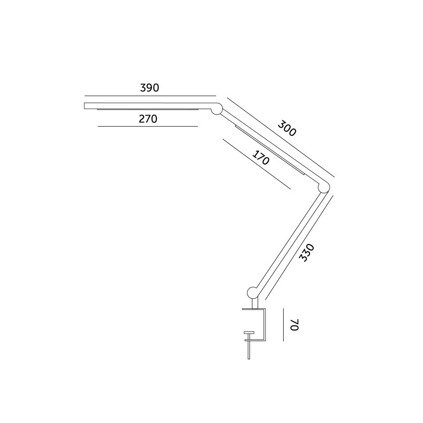 Dimbare LED tafellamp TENUIX FOLD LED/20W/230V 3000-6500K zwart