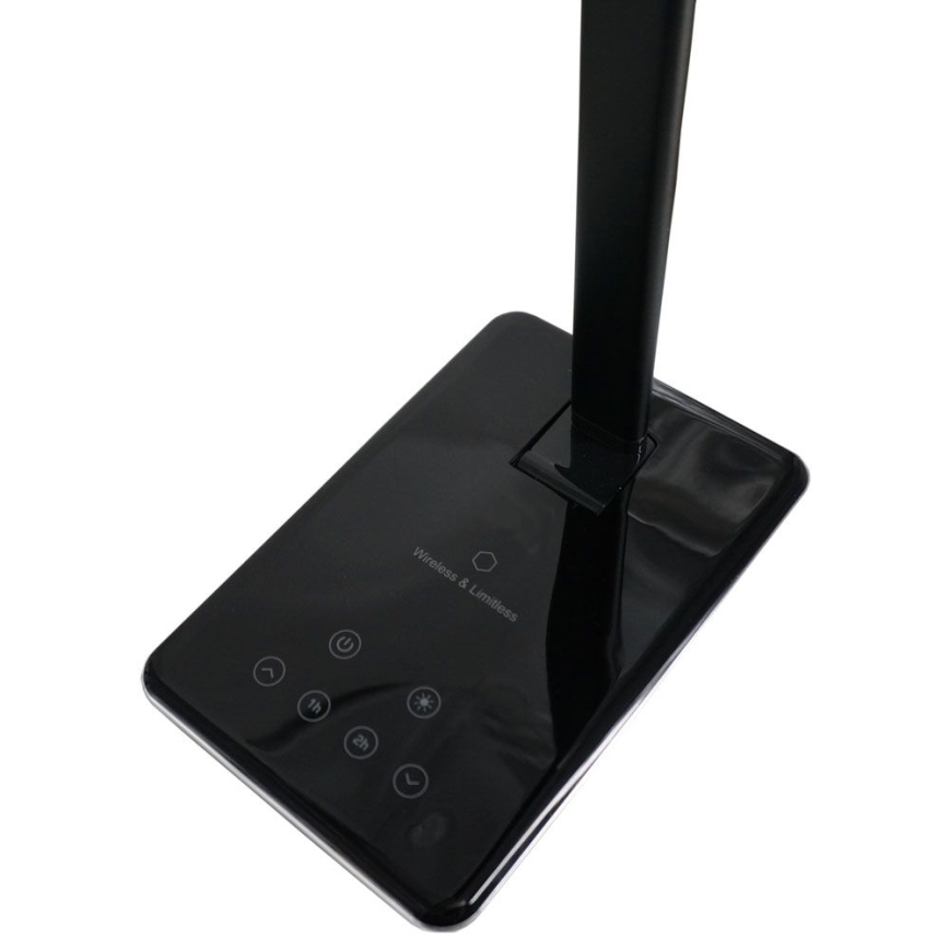 LED Dimbare Touch Tafellamp met Draadloos Opladen JOY LED/6W/230V + USB Zwart