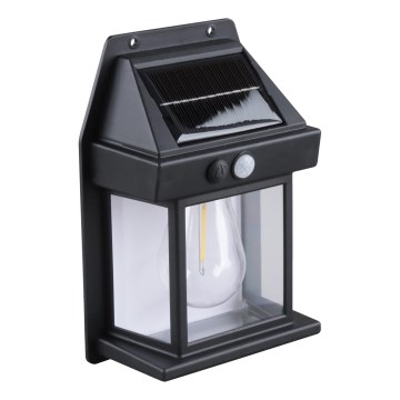 Dimbare LED-zonne-lantaarn met sensor LED/3,7V IP44 1200 mAh