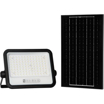 Dimbare LED-zonne-schijnwerper LED/200W/3,2V 2000-8000K IP65 10000 mAh zwart + afstandsbediening