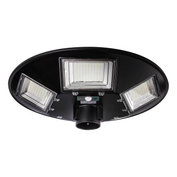 Dimbare LED-zonne-straatlamp met sensor LED/22W/6V 18000 mAh 6500K IP65 zwart + afstandsbediening