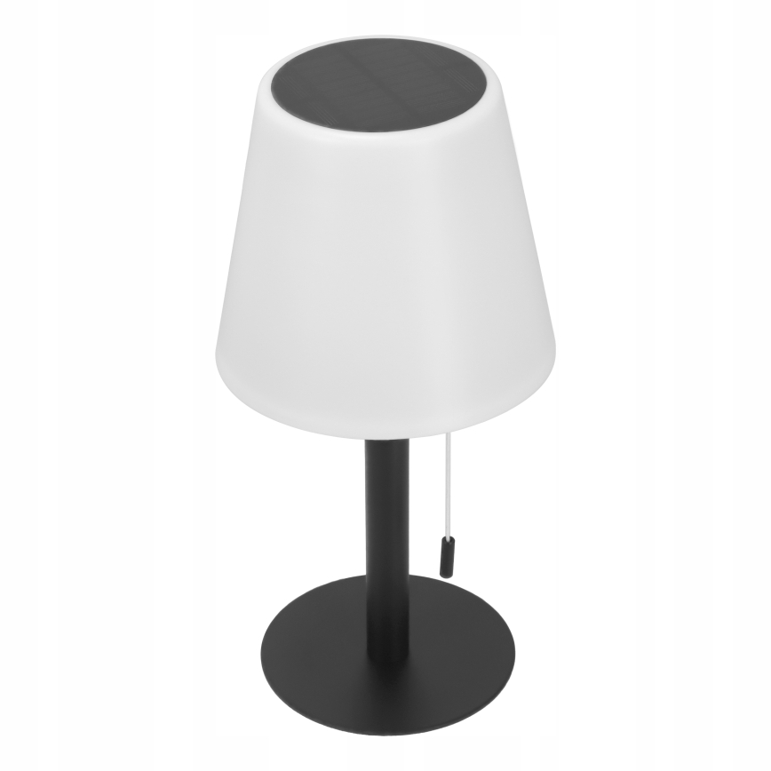 Dimbare LED-zonnelamp LED/2W/5V USB 1200 mAh IP44 wit/zwart