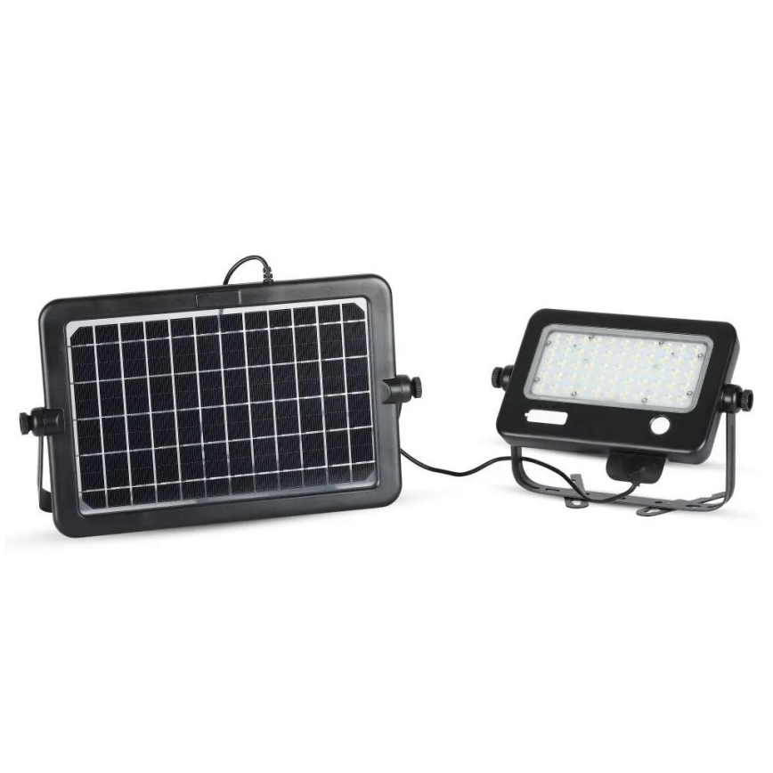 Dimbare LED-zonneschijnwerper met sensor LED/10W/3,7V 4000K IP65 7200 mAh + USB-poort