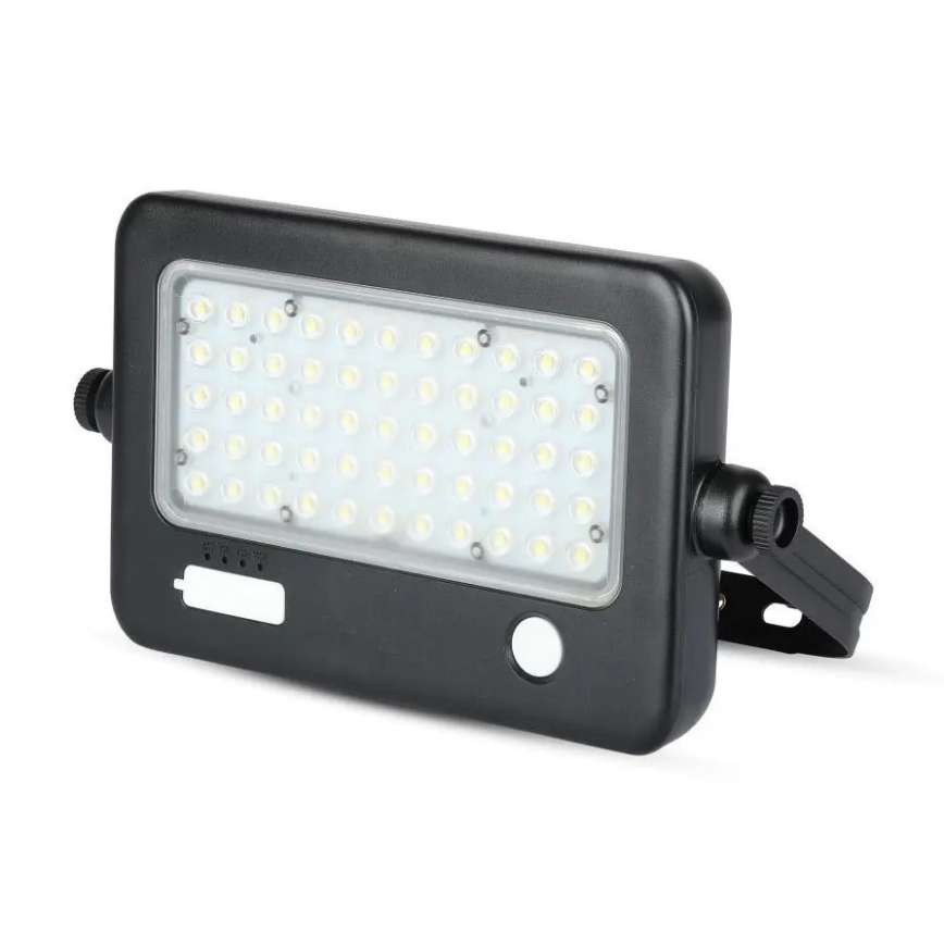 Dimbare LED-zonneschijnwerper met sensor LED/10W/3,7V 4000K IP65 7200 mAh + USB-poort