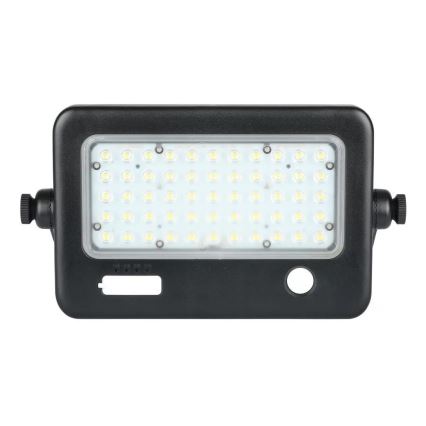 Dimbare LED-zonneschijnwerper met sensor LED/10W/3,7V 4000K IP65 7200 mAh + USB-poort