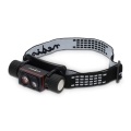 Dimbare oplaadbare aluminium LED-hoofdlamp LED/10W/5V 2200 mAh IPX8 zwart