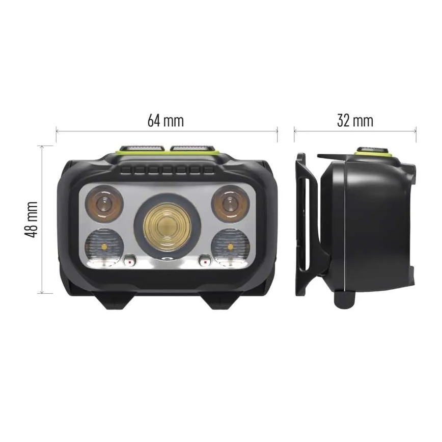 Dimbare oplaadbare hoofdlamp LED/3xAAA/1000 mAh 3,7V