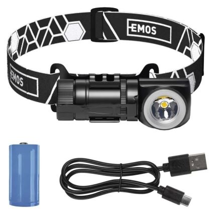 Dimbare oplaadbare hoofdlamp LED/800 mAh 3,7V