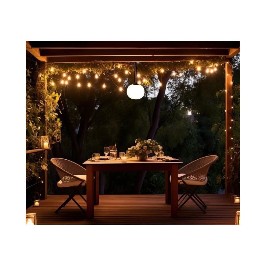 Dimbare oplaadbare LED-buitenlamp VENEZIA LED/1,5W/5V 2500K IP54 2600 mAh zwart