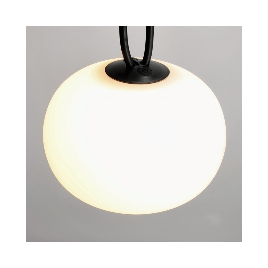 Dimbare oplaadbare LED-buitenlamp VENEZIA LED/1,5W/5V 2500K IP54 2600 mAh zwart