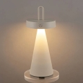 Dimbare oplaadbare LED-buitentafellamp met aanraakbediening HALO LED/1,5W/3,7V 3000 mAh IP44 grijs