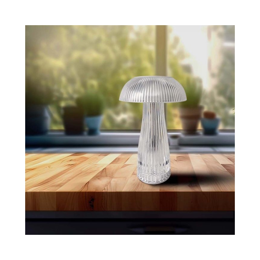 LED Dimbare Oplaadbare Touch Tafellamp LED/1W/5V 3000-6000K 1800 mAh Helder
