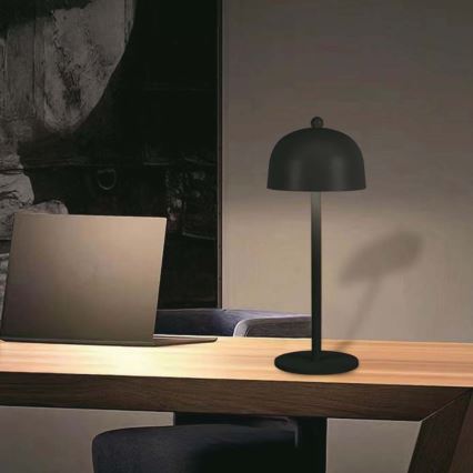 LED Dimbare Oplaadbare Touch Tafellamp LED/1W/5V 3000-6000K 1800 mAh zwart