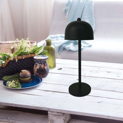 LED Dimbare Oplaadbare Touch Tafellamp LED/1W/5V 3000-6000K 1800 mAh zwart